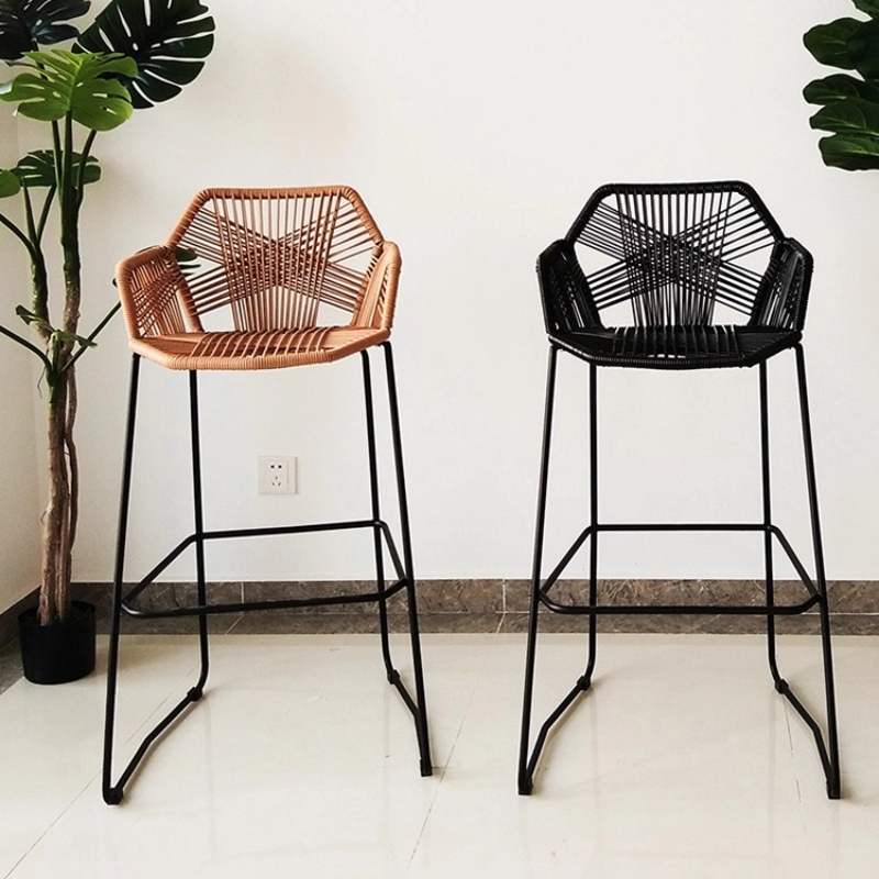 Scandinavian Rattan Bar Stool  - Home Bar Lounge avis et prix
