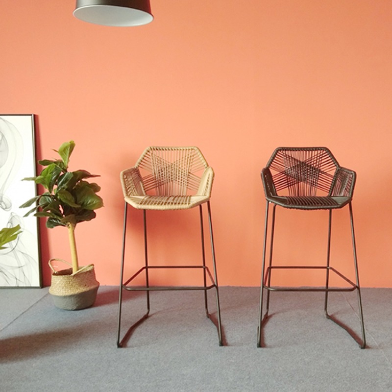 Scandinavian Rattan Bar Stool  - Home Bar Lounge avis et prix