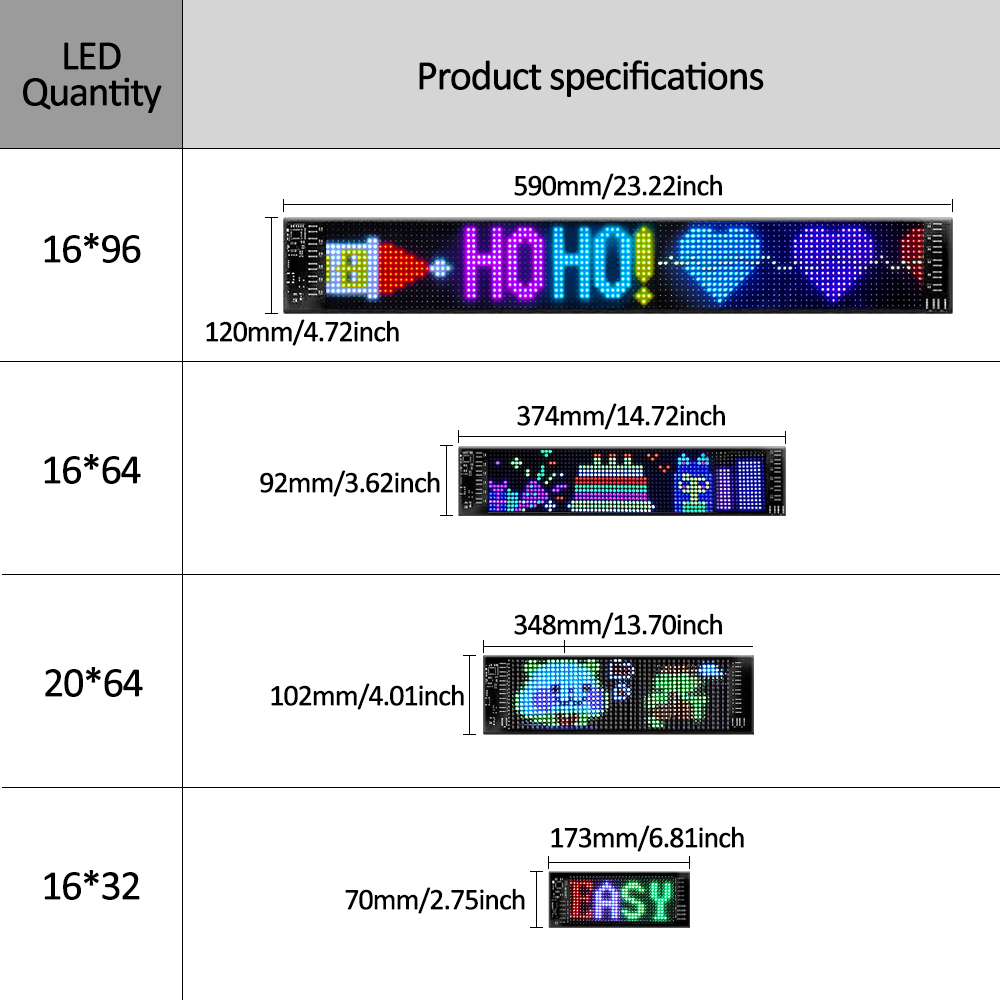 Programmable LED Matrix Panel  - Home Bar Signs avis et prix