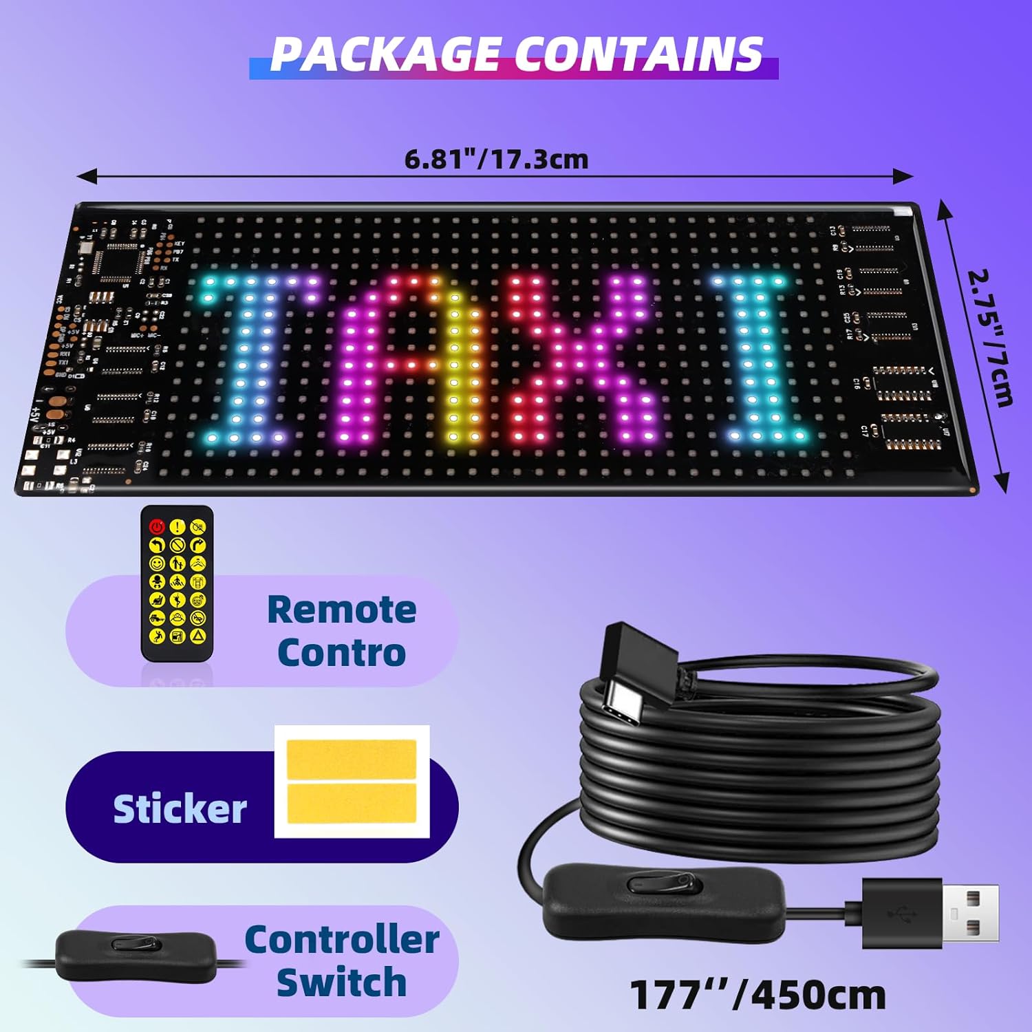 Programmable LED Matrix Panel  - Home Bar Signs avis et prix