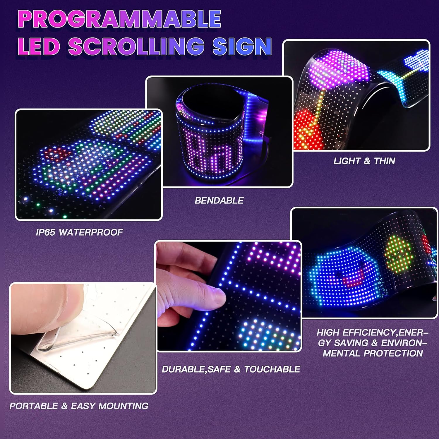 Programmable LED Matrix Panel  - Home Bar Signs avis et prix