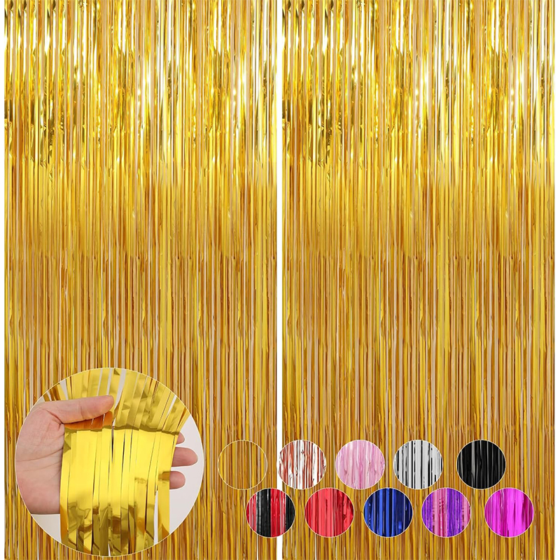 2M Glitter Gold Tinsel Fringe  - Home Bargains avis et prix