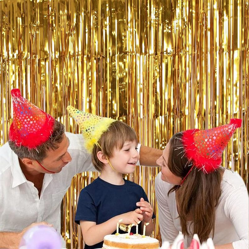 2M Glitter Gold Tinsel Fringe  - Home Bargains avis et prix