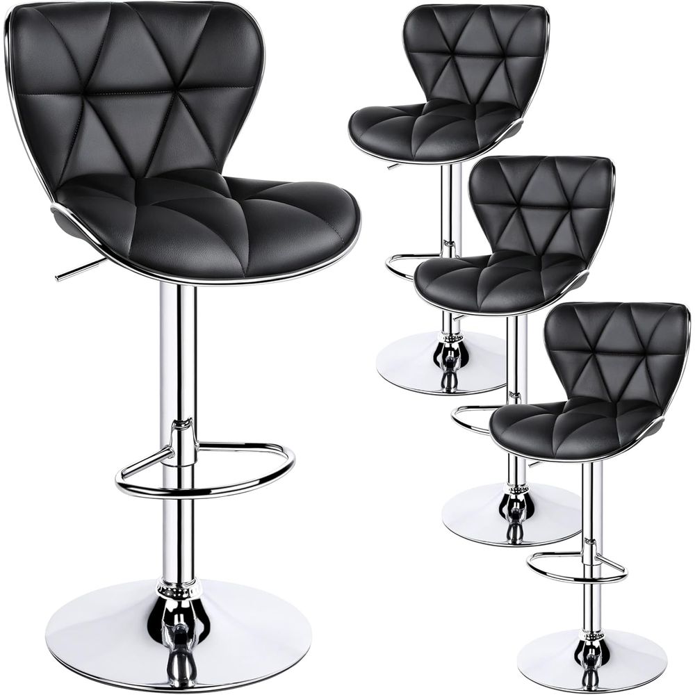 Set of 4 Adjustable Swivel Bar - Home Bar Stools avis et prix