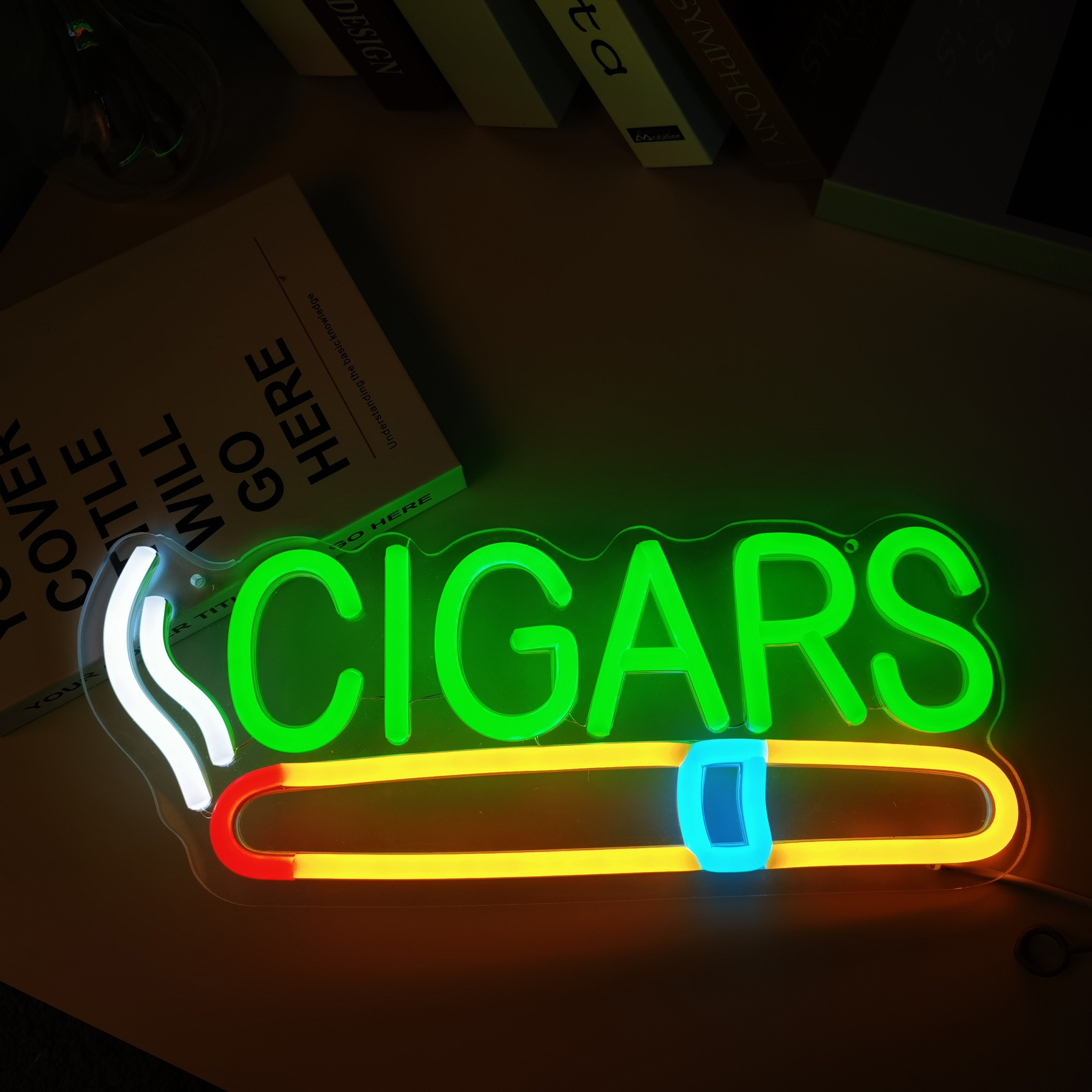 Cigar Shop Neon Sign, For Home - Home Bar Lounge avis et prix