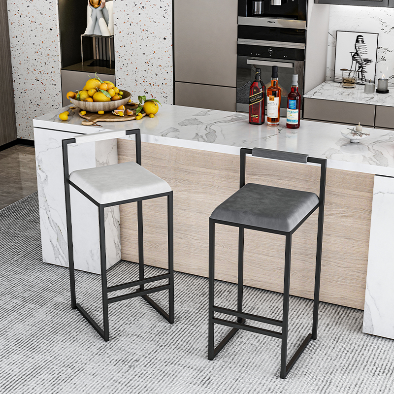 Nordic Velvet Black Bar Chairs - Home Bar Lounge avis et prix
