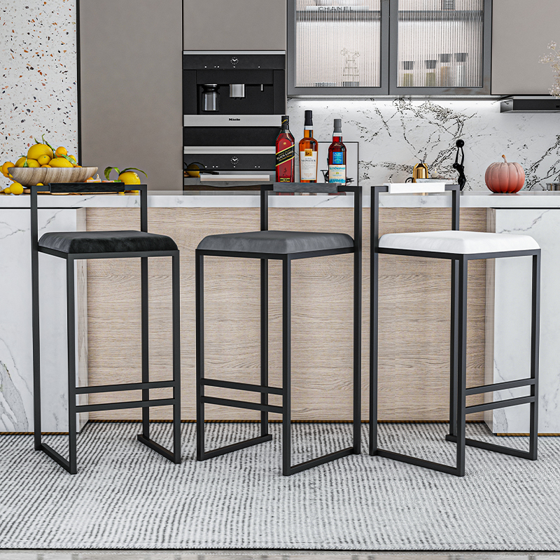 Nordic Velvet Black Bar Chairs - Home Bar Lounge avis et prix