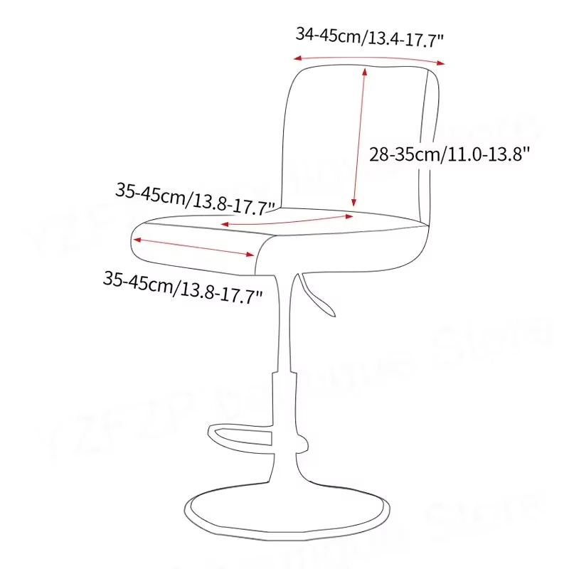 Jacquard Bar Stool Chair Cover - Home Bar Lounge avis et prix