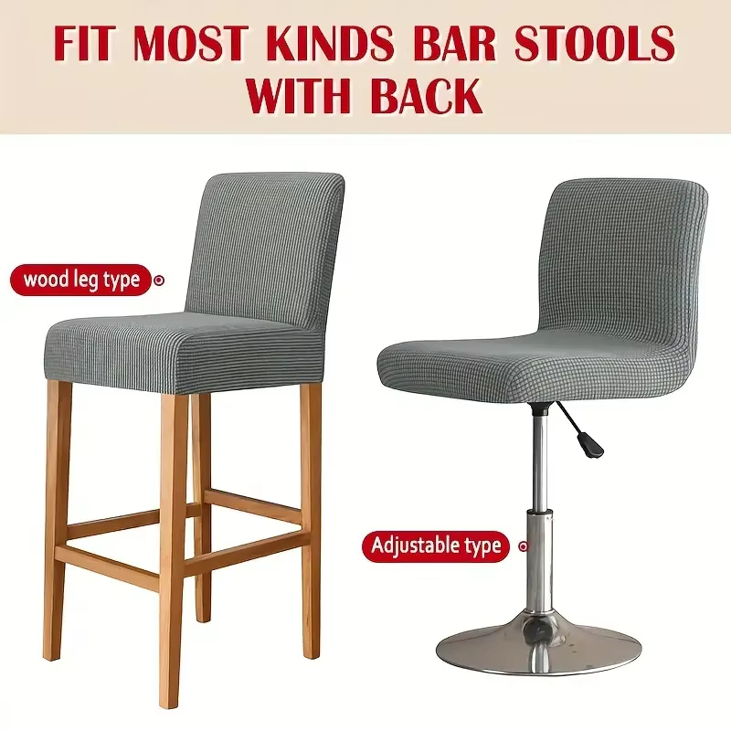 Jacquard Bar Stool Chair Cover - Home Bar Lounge avis et prix