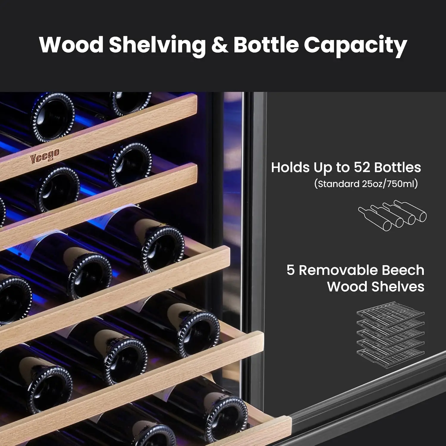 Bottles, 40-65°F Wine Refriger - Home Bar And Counter avis et prix
