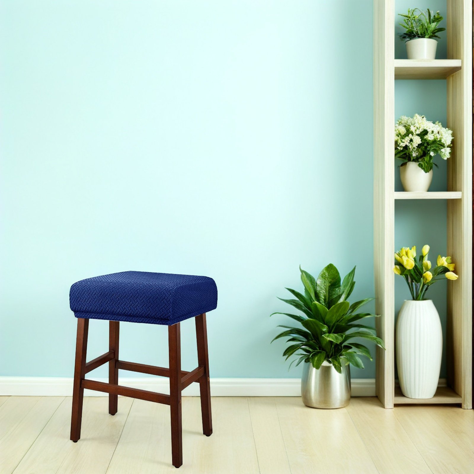 Rectangle Stool Cover Elastic  - Home Bar Stools avis et prix