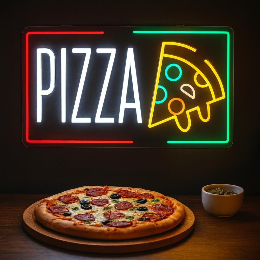 Pizza Neon Sign Business USB L - Home Bar Signs avis et prix
