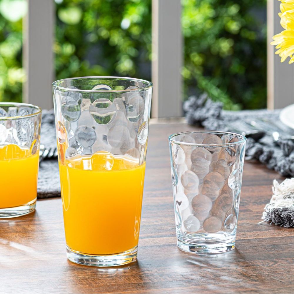 12-Piece Elegant Stackable Gla - Highball Glass Set avis et prix