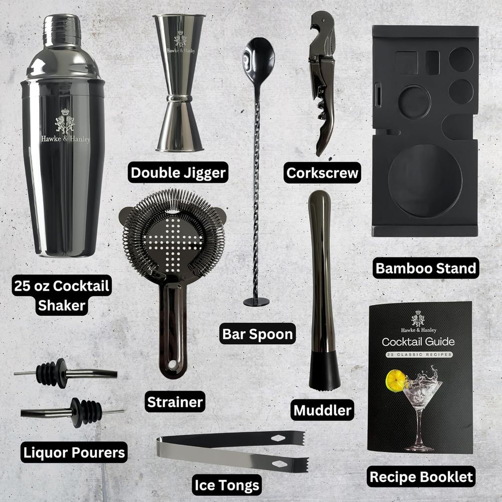 Cocktail Shaker Bar Set with i - Cocktail Recipe Book avis et prix