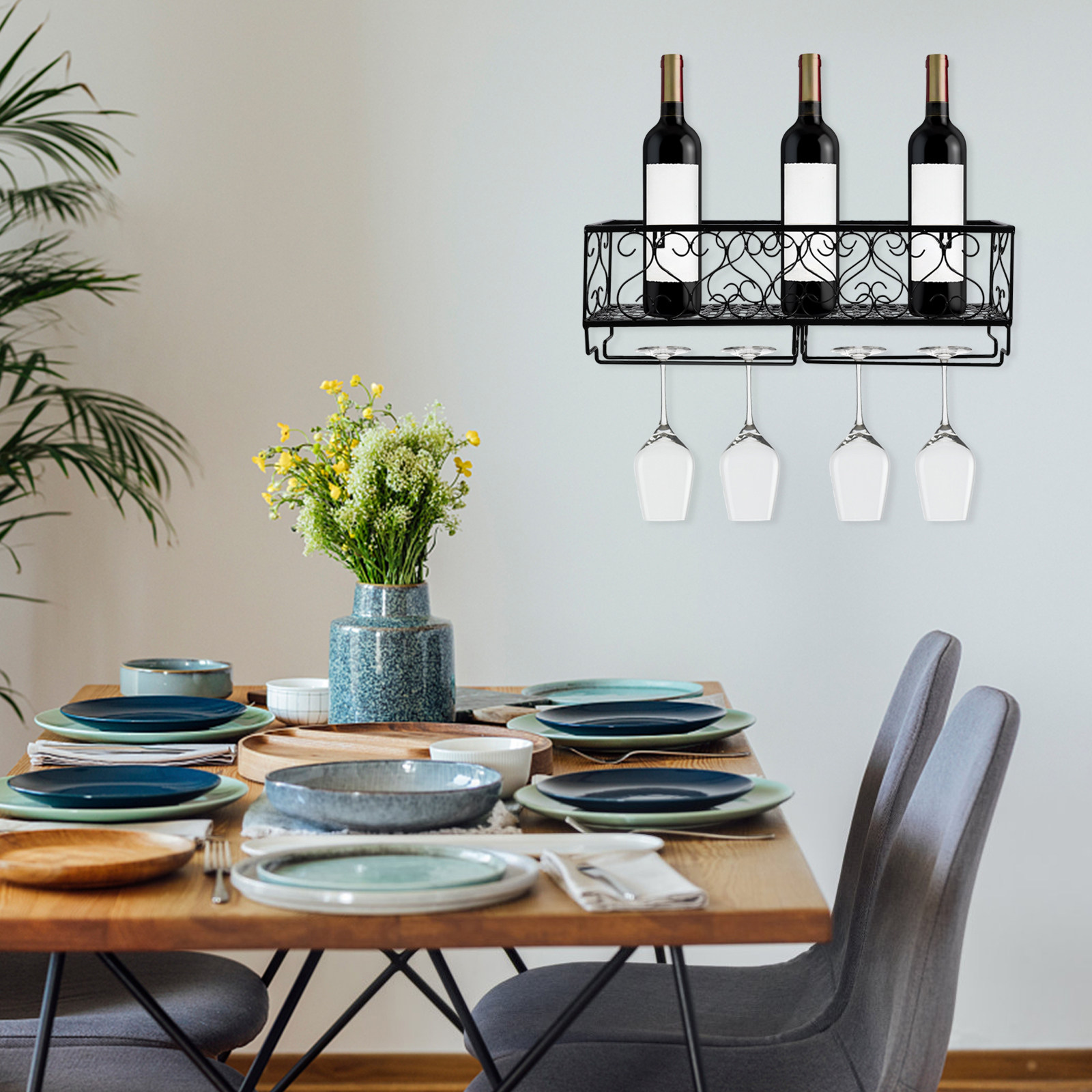 1Pcs Wall Mount Wine Bottle Ra - Home Bar Stand avis et prix