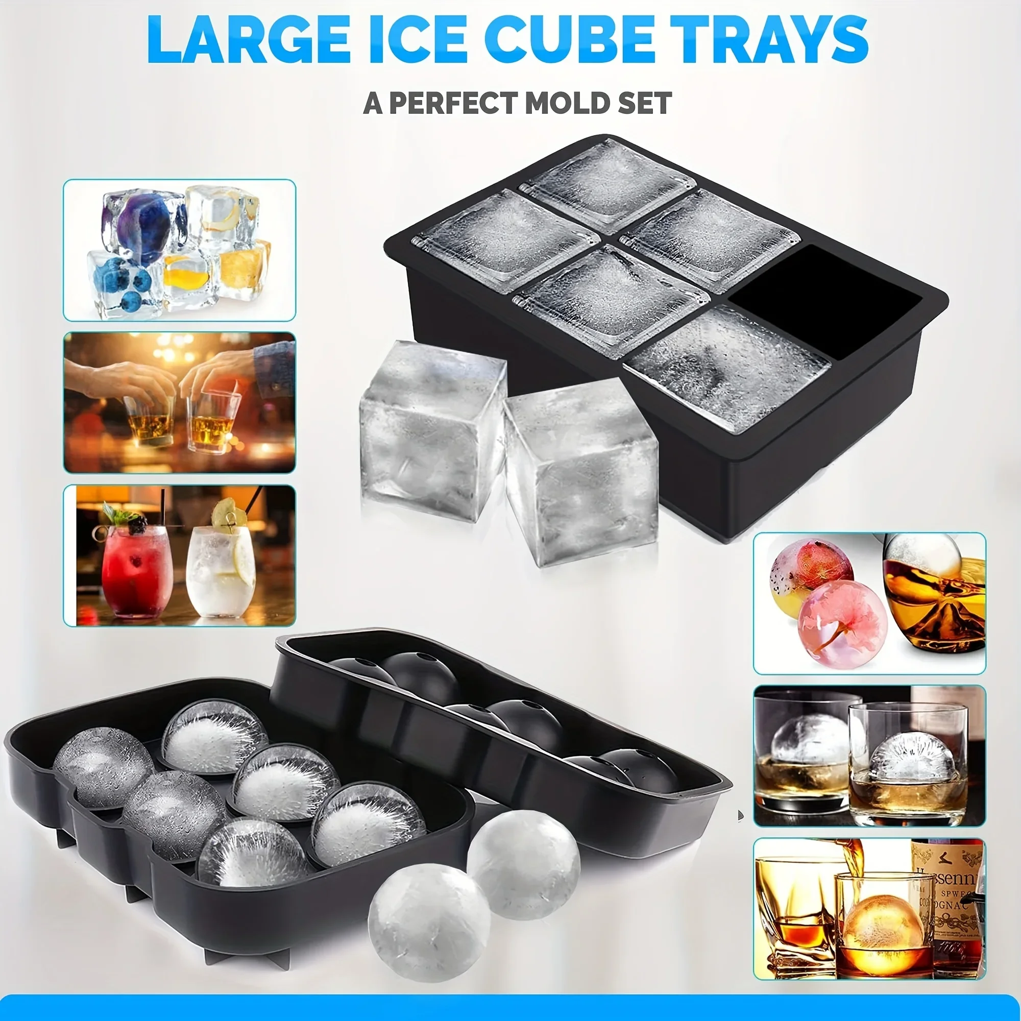 1pc 3D Rose Ice Cube Mold, Squ - Ice Mold Sphere avis et prix