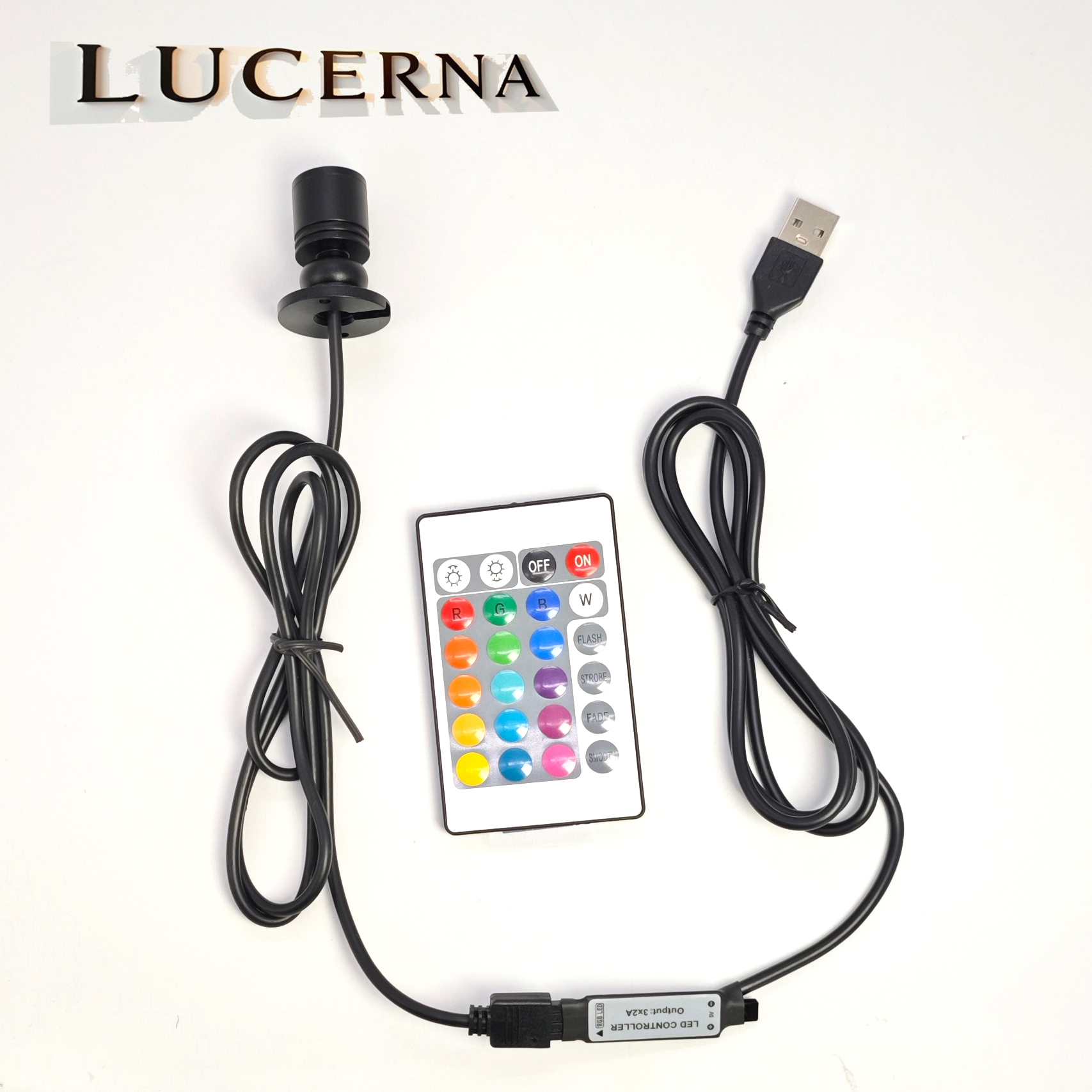 USB 5V RGB Mini LED Spotlight  - Home Bar And Counter avis et prix
