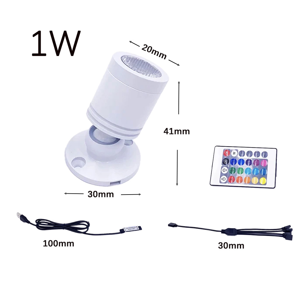 USB 5V RGB Mini LED Spotlight  - Home Bar And Counter avis et prix