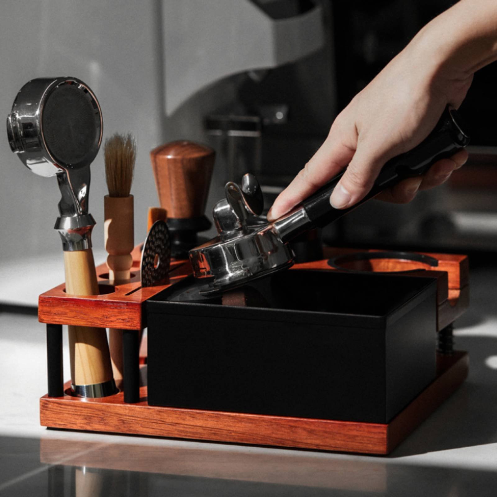 Wood Tamping Station Multi-Fun - Home Barista avis et prix
