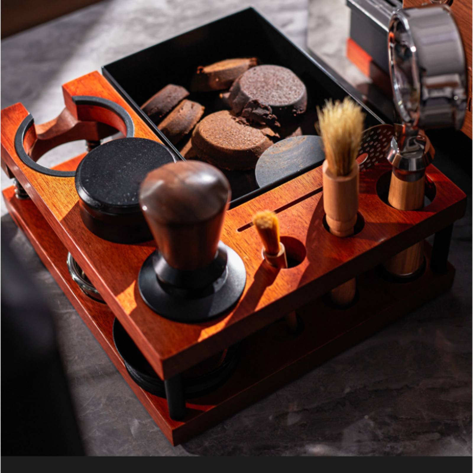Wood Tamping Station Multi-Fun - Home Barista avis et prix