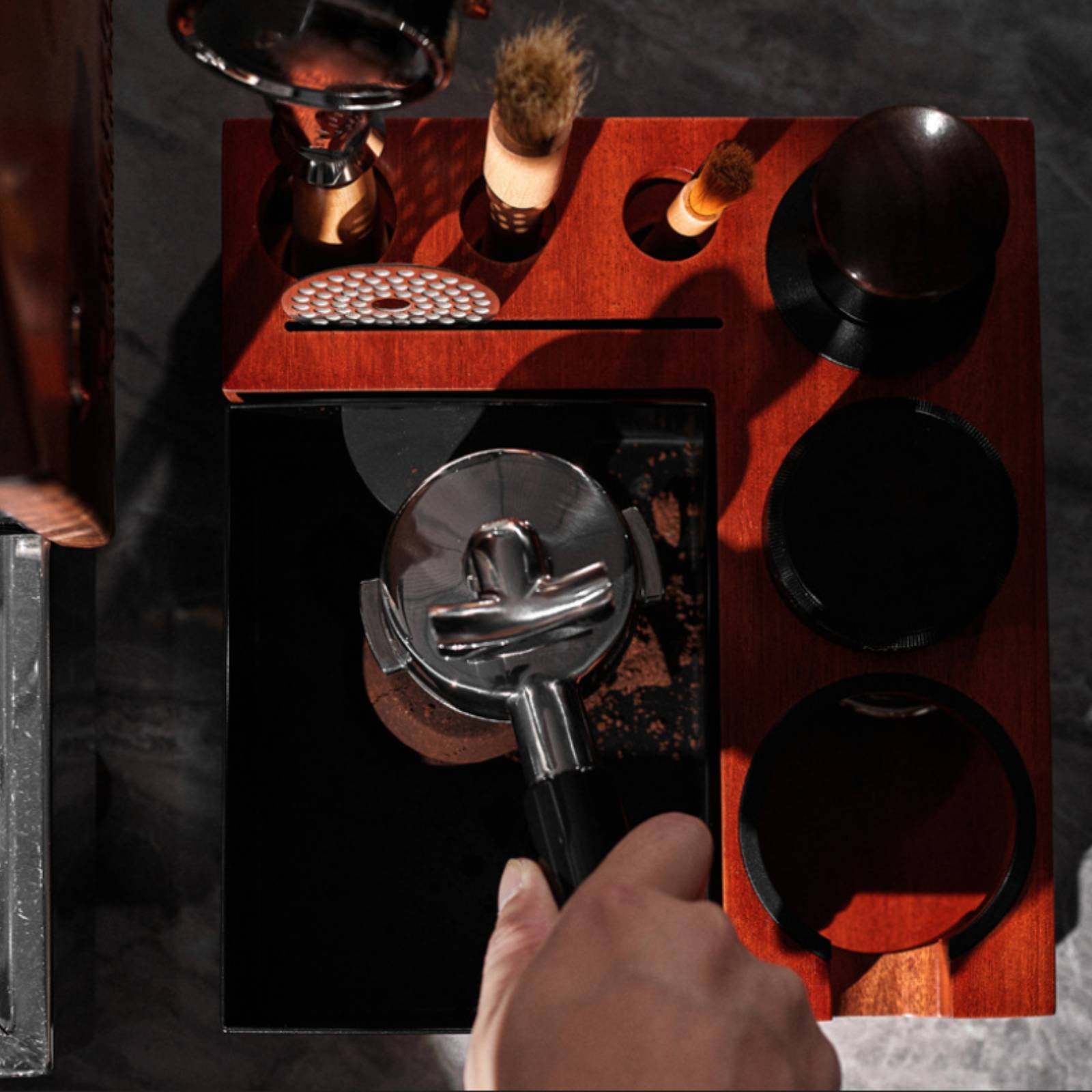 Wood Tamping Station Multi-Fun - Home Barista avis et prix