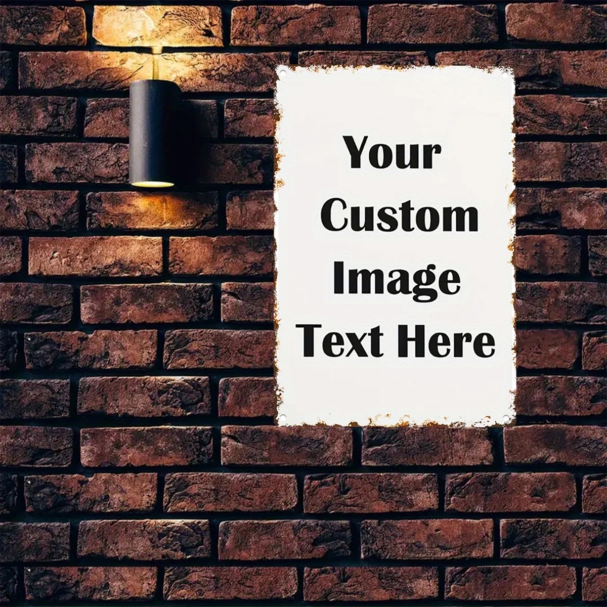 Custom Photo & Text Tin Sign - - Home Bar Signs avis et prix