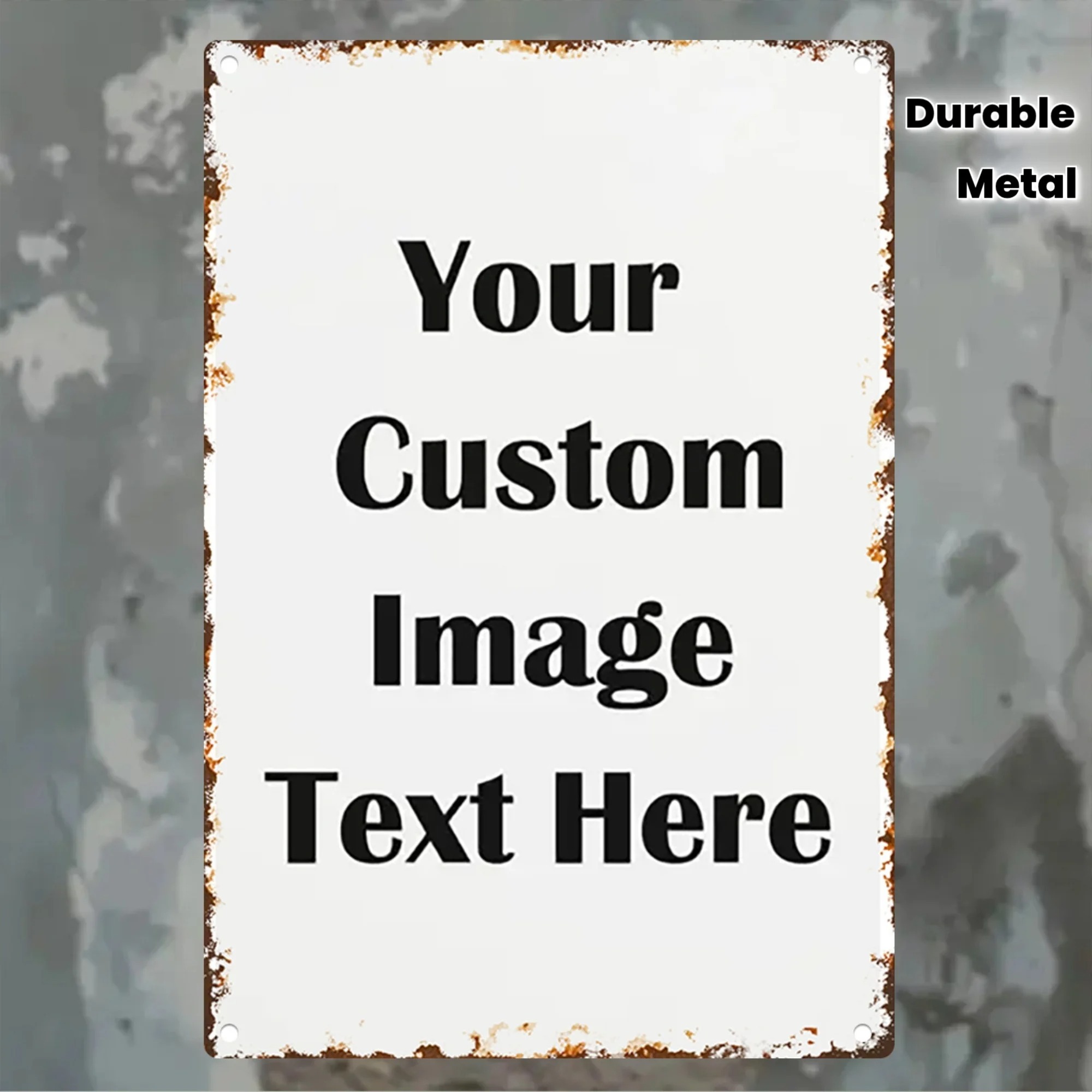 Custom Photo & Text Tin Sign - - Home Bar Signs avis et prix