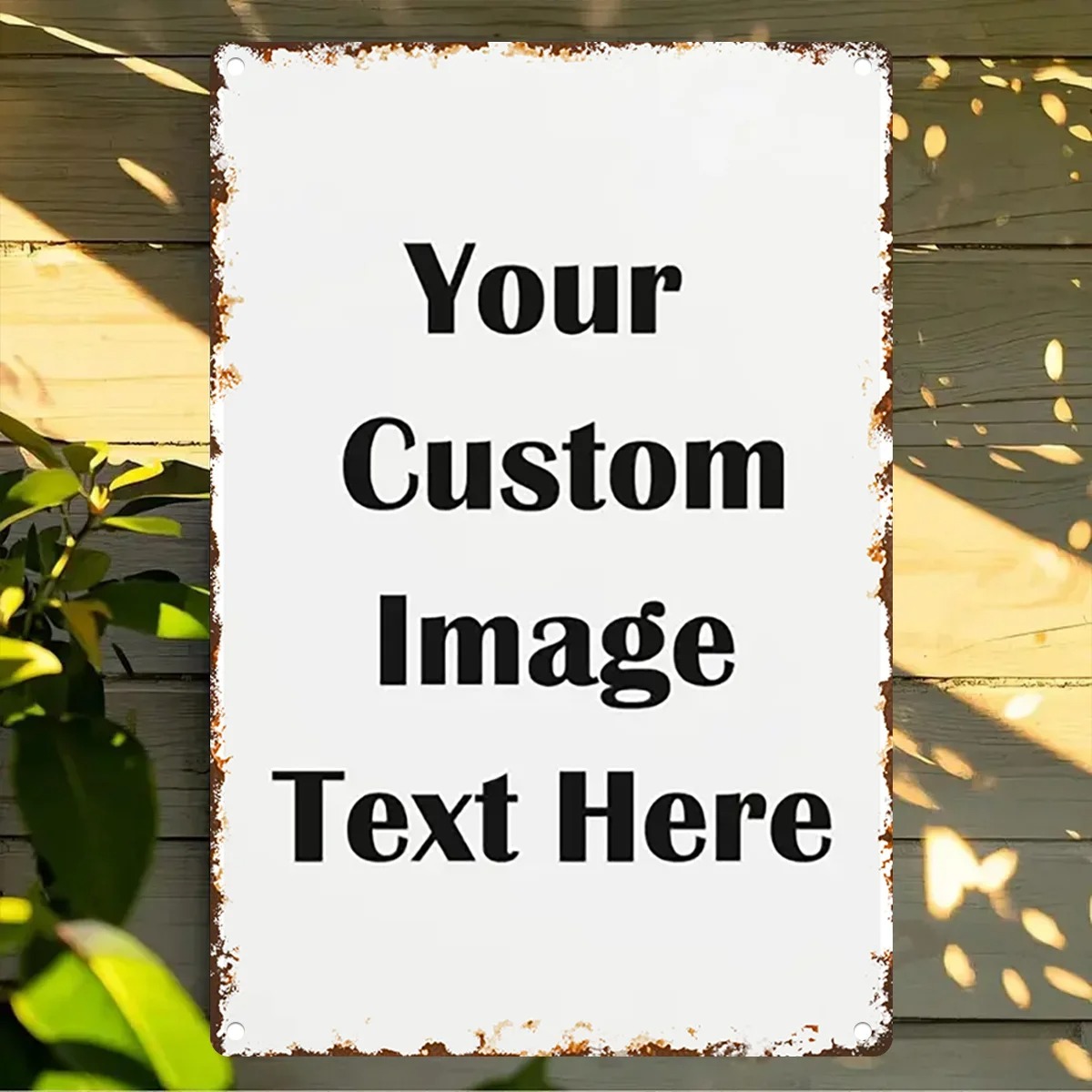 Custom Photo & Text Tin Sign - - Home Bar Signs avis et prix