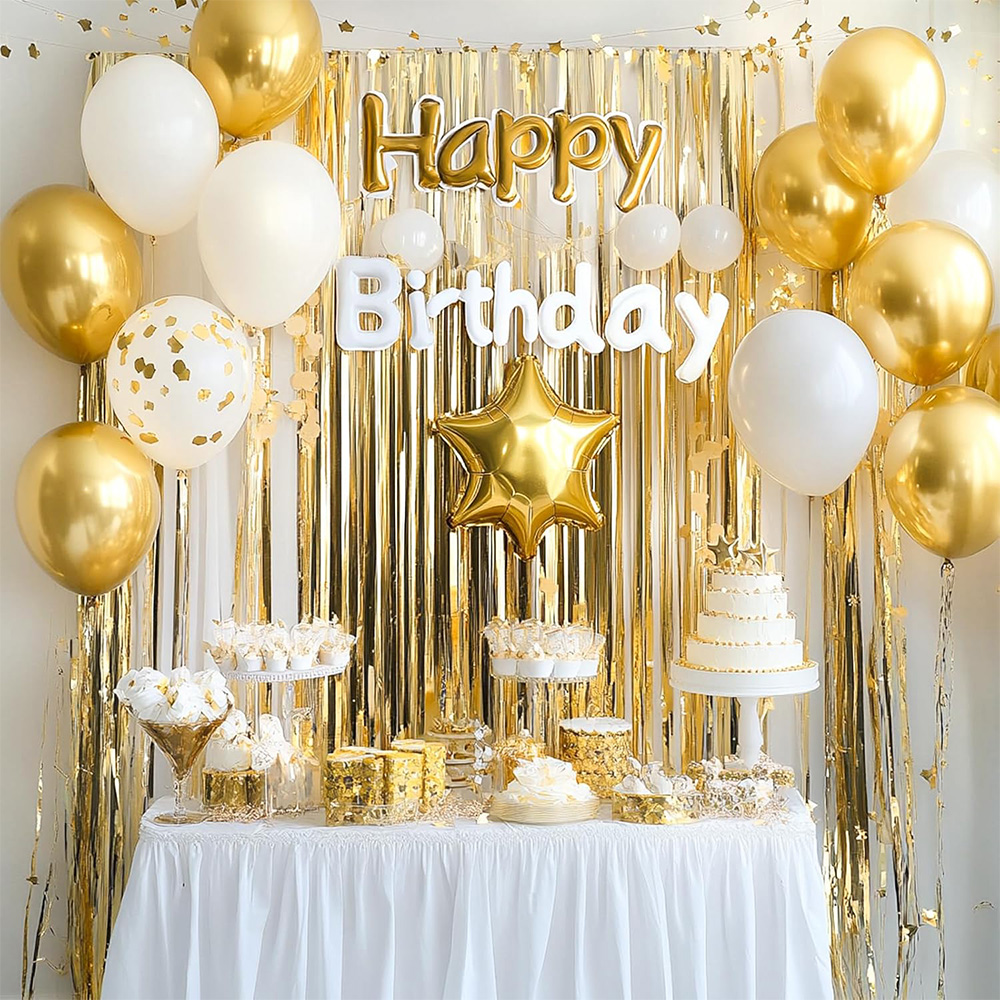 2Pack Gold Metallic Foil Tinse - Home Bargains avis et prix