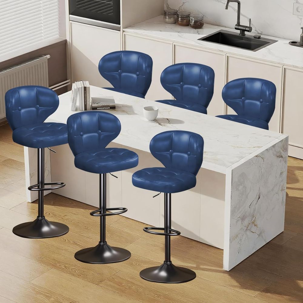 Set of 6 Adjustable Swivel Bar - Home Bar Stools avis et prix