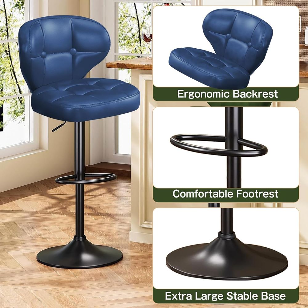 Set of 6 Adjustable Swivel Bar - Home Bar Stools avis et prix