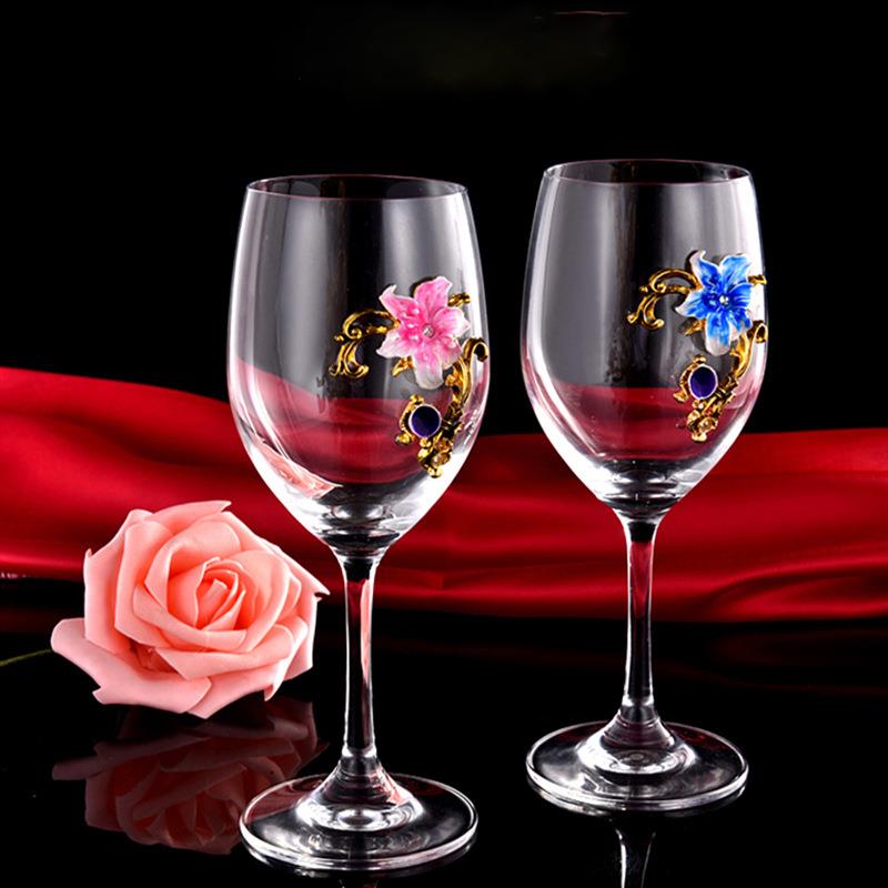 Elegant Enamel Red Wine Glasse - Highball Glass Set avis et prix