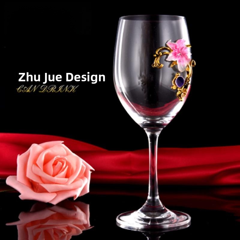 Elegant Enamel Red Wine Glasse - Highball Glass Set avis et prix
