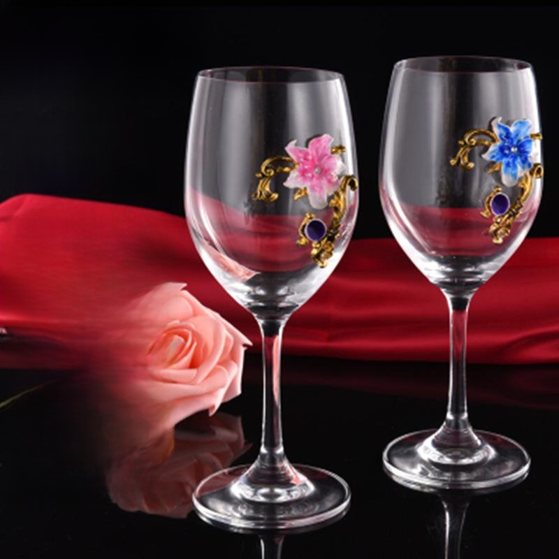 Elegant Enamel Red Wine Glasse - Highball Glass Set avis et prix