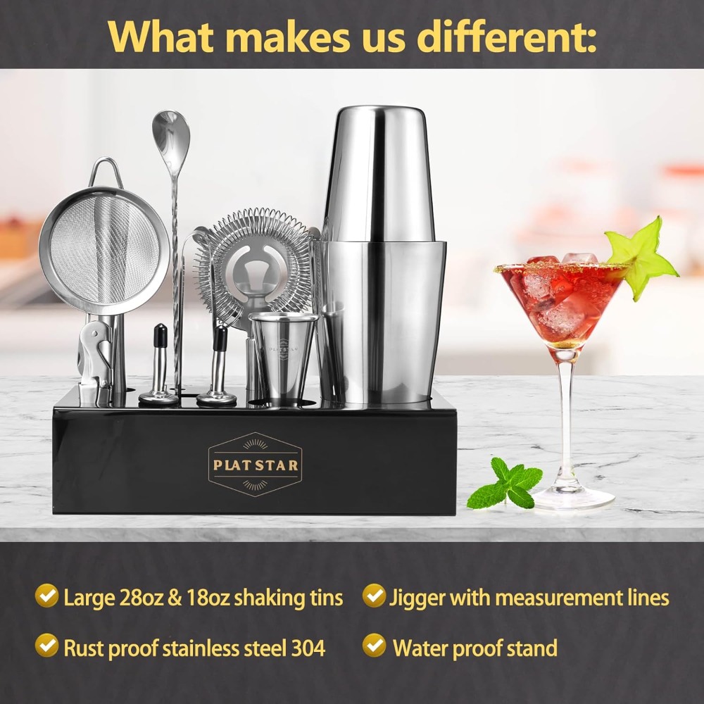 Complete Bartender Kit with St - Cocktail Recipe Book avis et prix