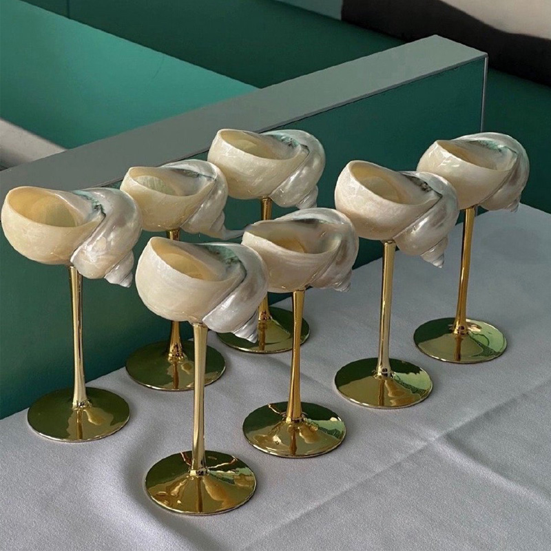 Natural Conch Wine Glass Bar a - Home Bar Setup avis et prix
