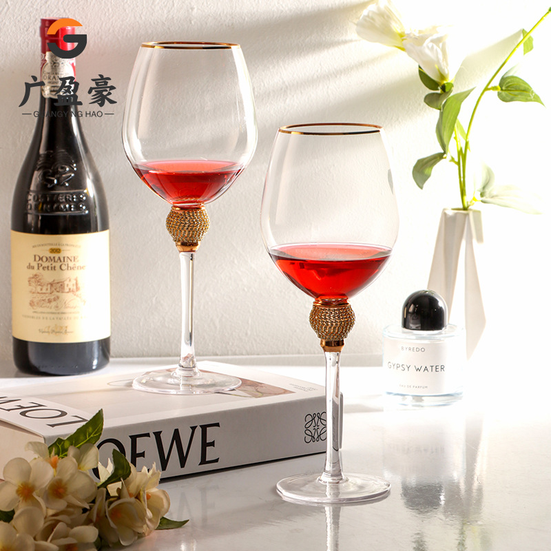 Luxury Diamond Gold Rim Highba - Highball Glass Set avis et prix
