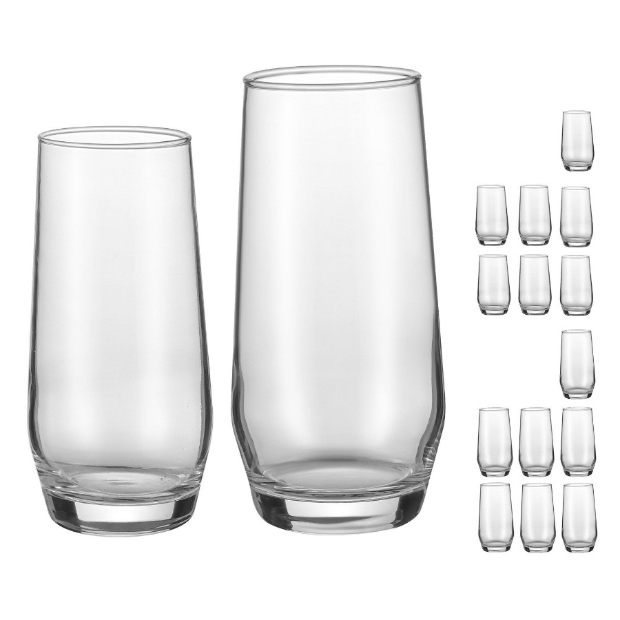 Drinking Glasses Set, 16-Piece - Highball Glass Set avis et prix