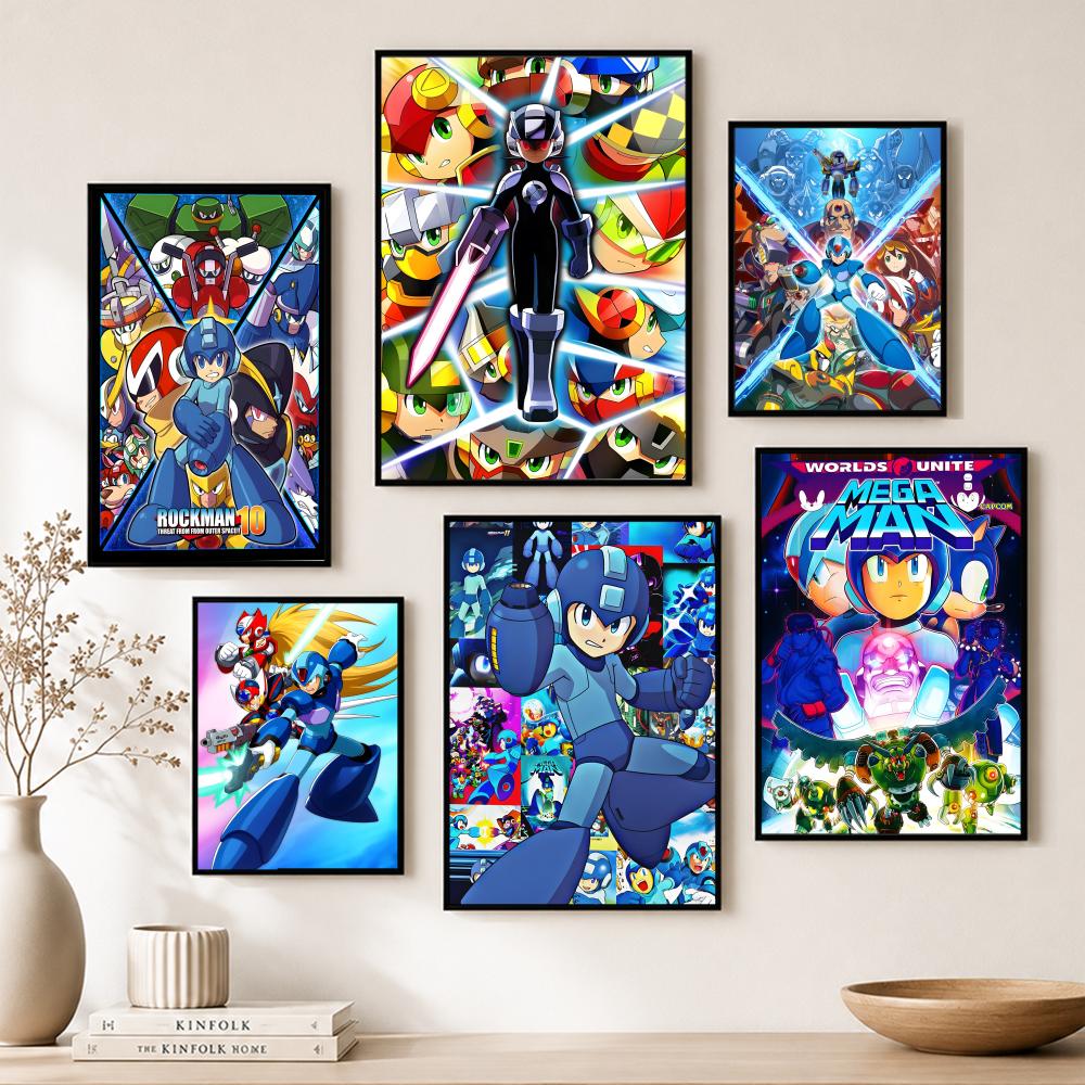 Classic Mega Man Poster Paper  - Home Bar And Theater avis et prix
