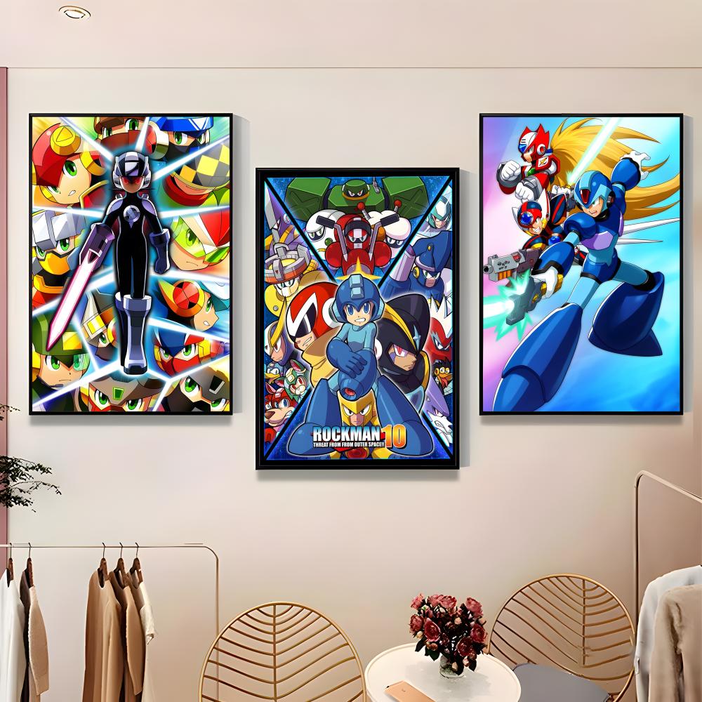 Classic Mega Man Poster Paper  - Home Bar And Theater avis et prix