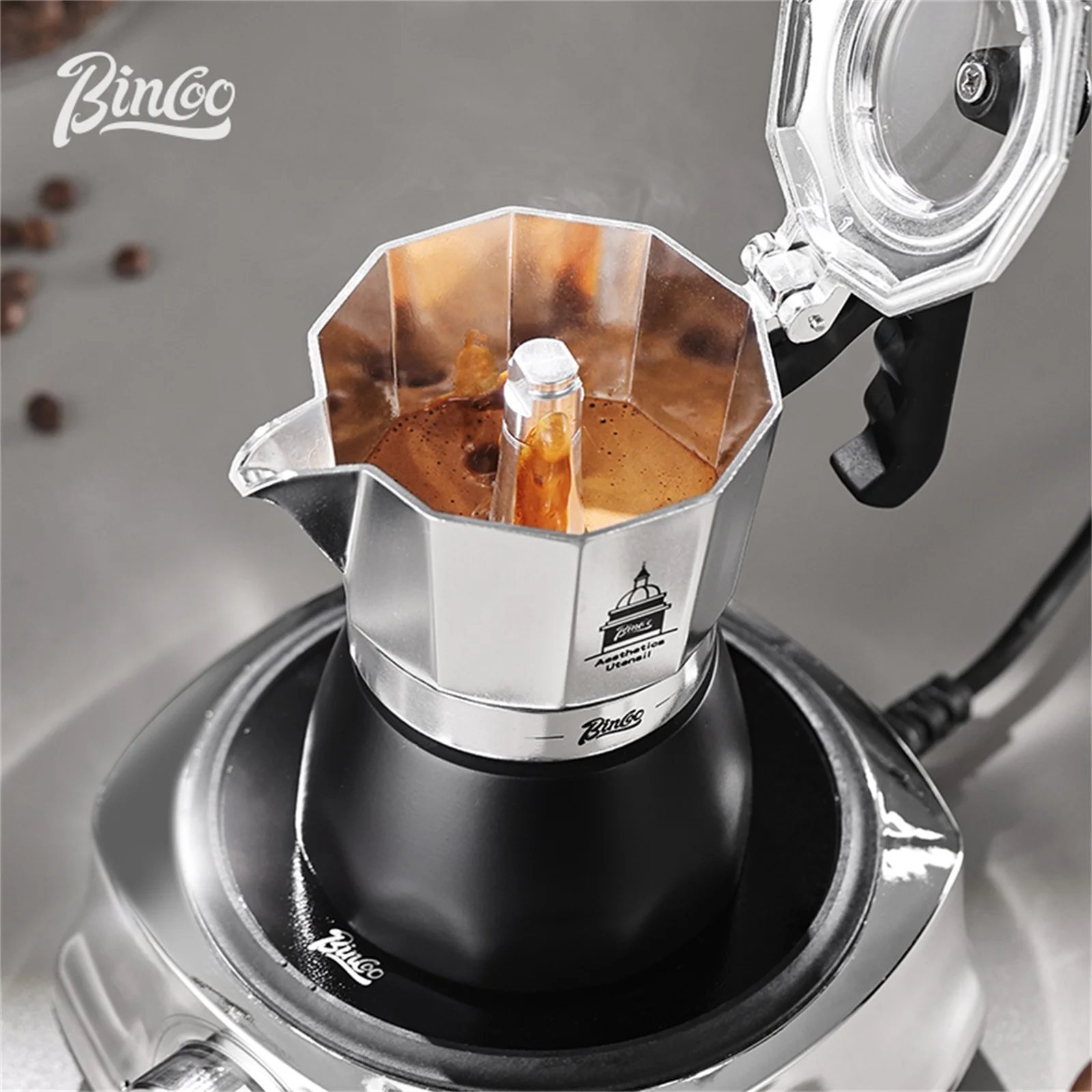 BINCOO Double Valve Moka Pot，E - Home Barista avis et prix