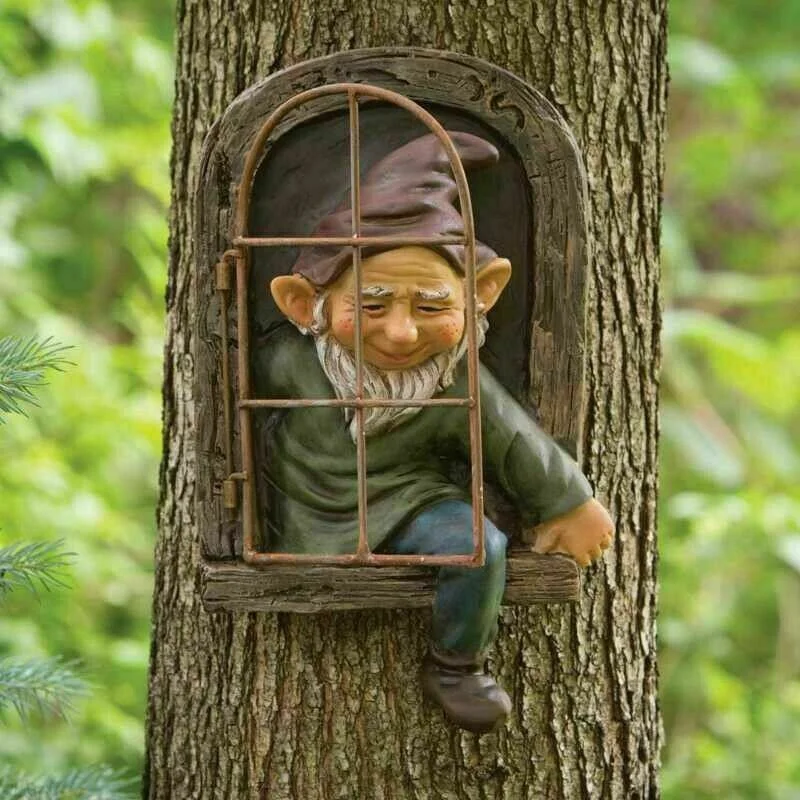 Naughty Garden Statue Elf Go O - Home Bargains avis et prix