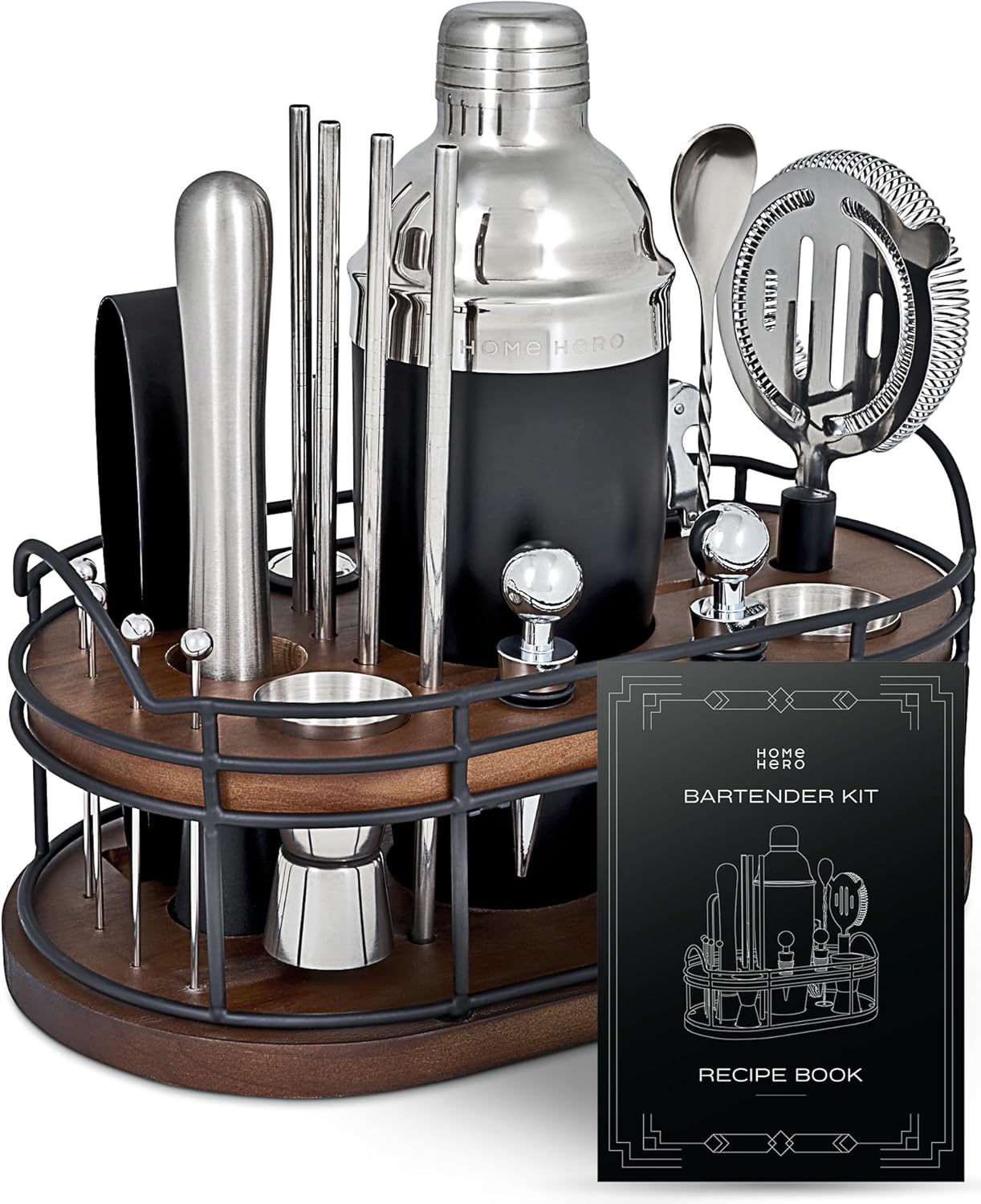 Bartender Kit - 22-Piece Cockt - Cocktail Recipe Book avis et prix
