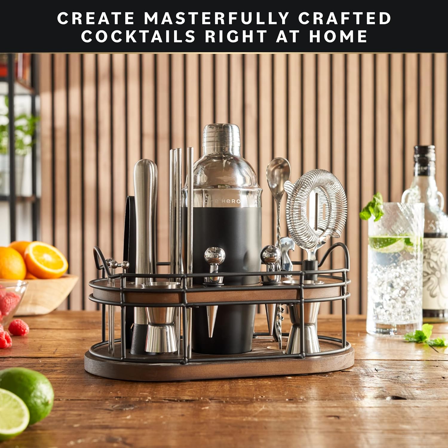 Bartender Kit - 22-Piece Cockt - Cocktail Recipe Book avis et prix