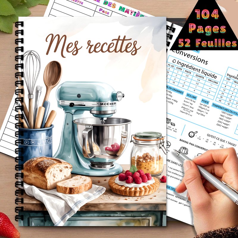 French recipe book, personal r - Cocktail Recipe Book avis et prix