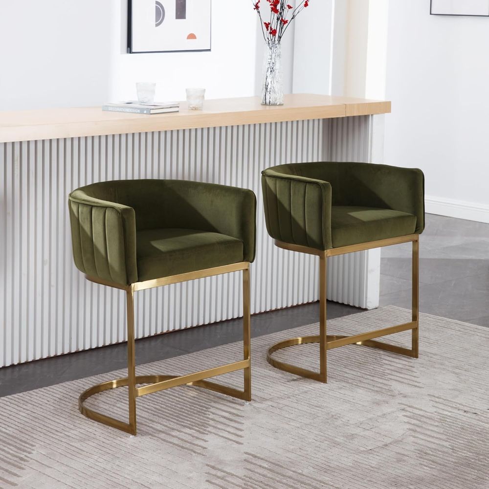 24 Velvet Upholstered Counter  - Home Bar And Counter avis et prix
