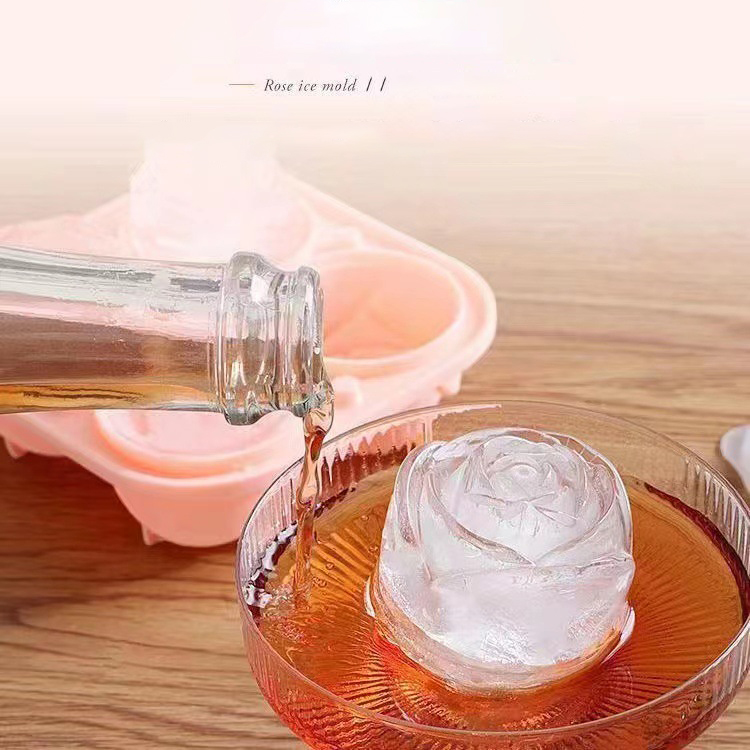 3D Rose Ice Molds 4 Holes Ice  - Ice Mold Sphere avis et prix