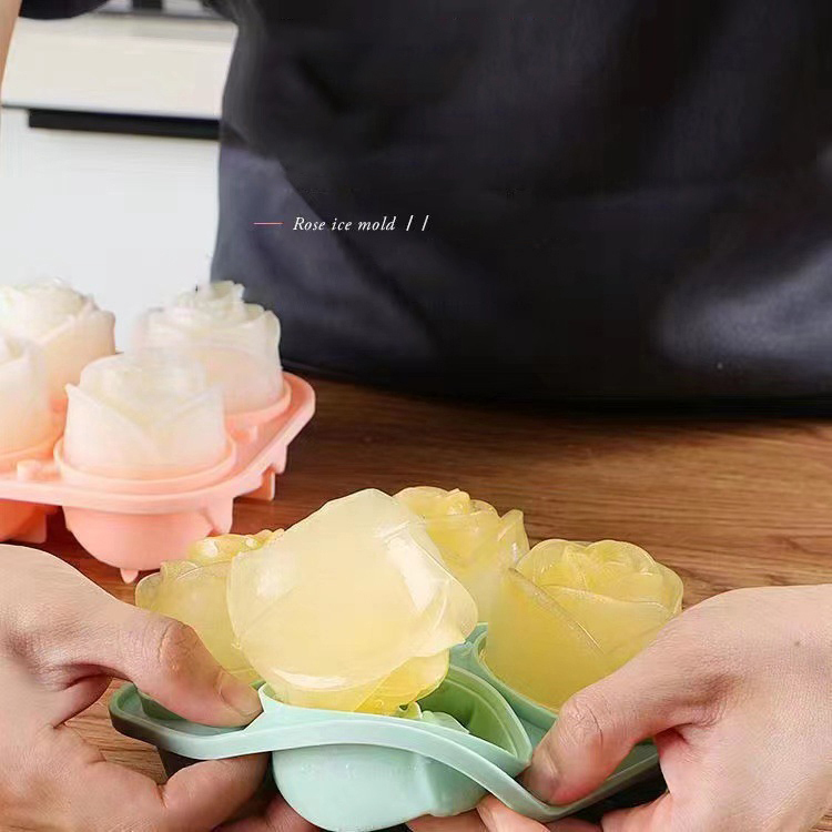 3D Rose Ice Molds 4 Holes Ice  - Ice Mold Sphere avis et prix
