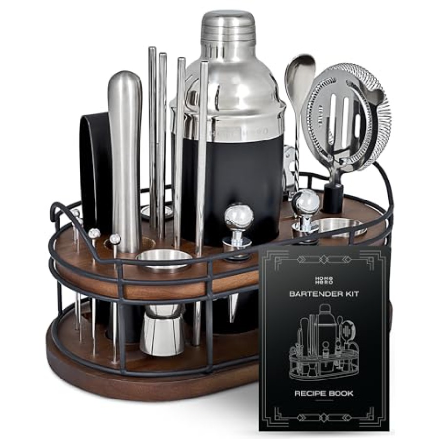 Bartender Kit - 22-Piece Cockt - Cocktail Recipe Book avis et prix