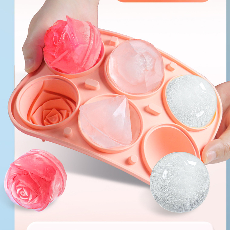 3D Rose Diamond Round Ice Cube - Ice Mold Sphere avis et prix